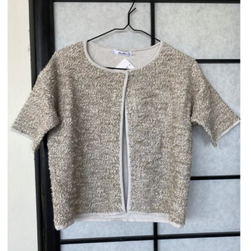 Max Mara Short Sleeve Knit Jacket, Size S